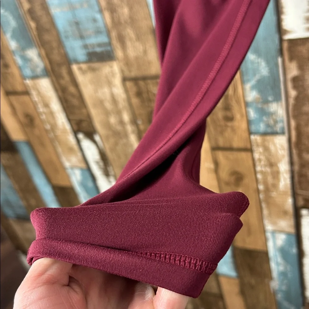 RSG Active Burgundy High-Waisted Leggings - Picture 10 of 15